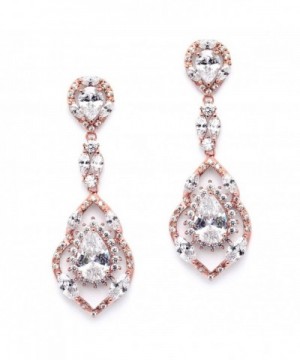 Mariell Gorgeous Chandelier Wedding Earrings