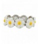 Lux Accessories Sunflower Statement Bracelet