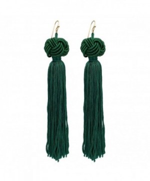 MELUOGE Manual Knotted Tassel Earrings