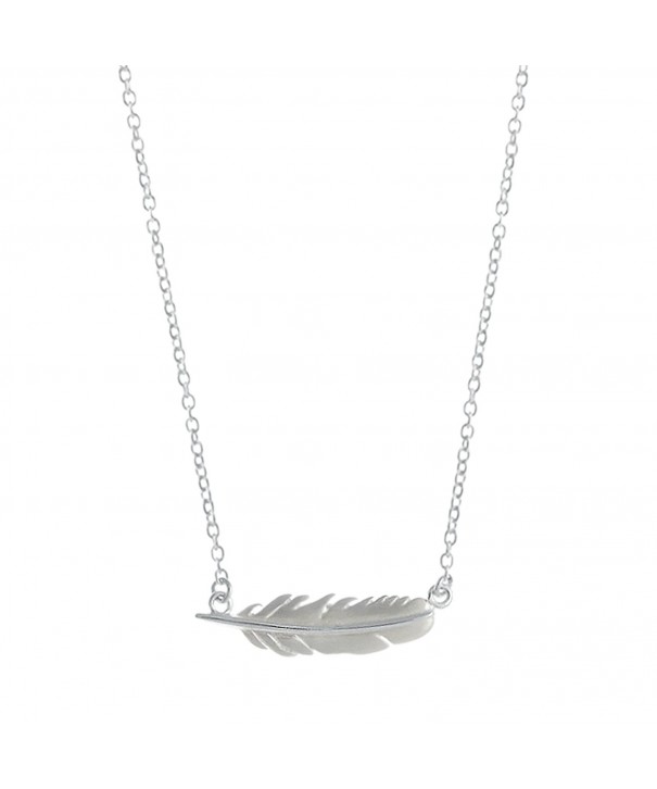 Boma Sterling Silver Feather Necklace