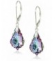 Swarovski Elements Sterling Leverback Earrings