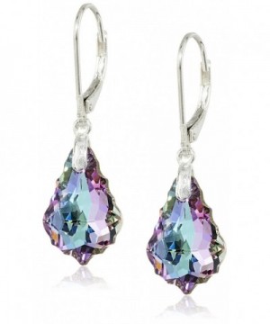 Swarovski Elements Sterling Leverback Earrings