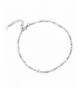 HooAMI Stainless Silver Anklet Adjustable