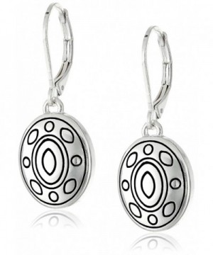 Napier Global Silver Tone Leverback Earrings