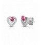 Earring Sterling Simulated Birthstone October