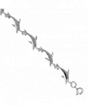 Sterling Silver Dolphin Bracelet wrists