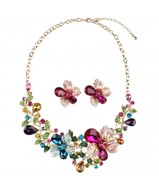 Yuhuan Costume Statement Necklace Earrings
