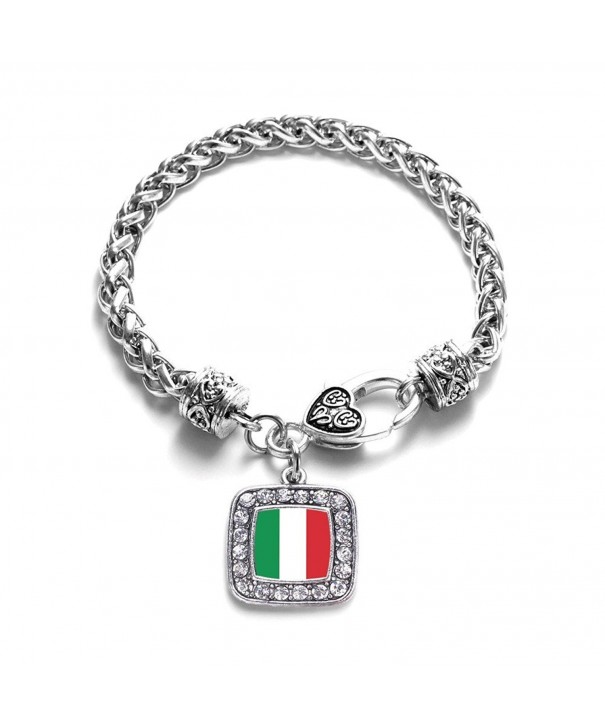 Italian Classic Silver Crystal Bracelet