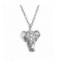 SUNSCSC Vintage Elephant Turquoise Necklace