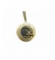 Bronze Rabbit Crescent Locket Necklace