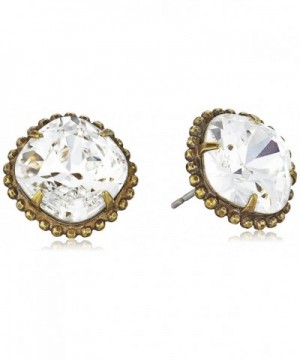 Sorrelli Crystal Cushion Cut Solitaire Earrings