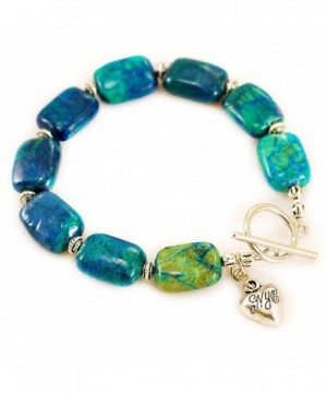 Ny6Design Chrysocolla Bracelet Silver B13010154b