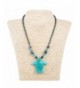 Turquoise Turtle Pendant Hematite Necklace