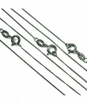 Sterling Silver Oxidized Chain Necklace