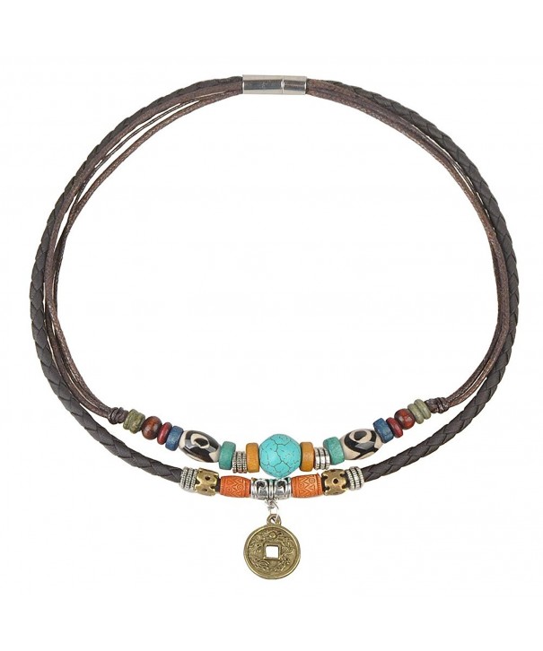 Ancient Tribe Genuine Turquoise Necklace