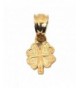 Four Leaf Clover Charm Gold