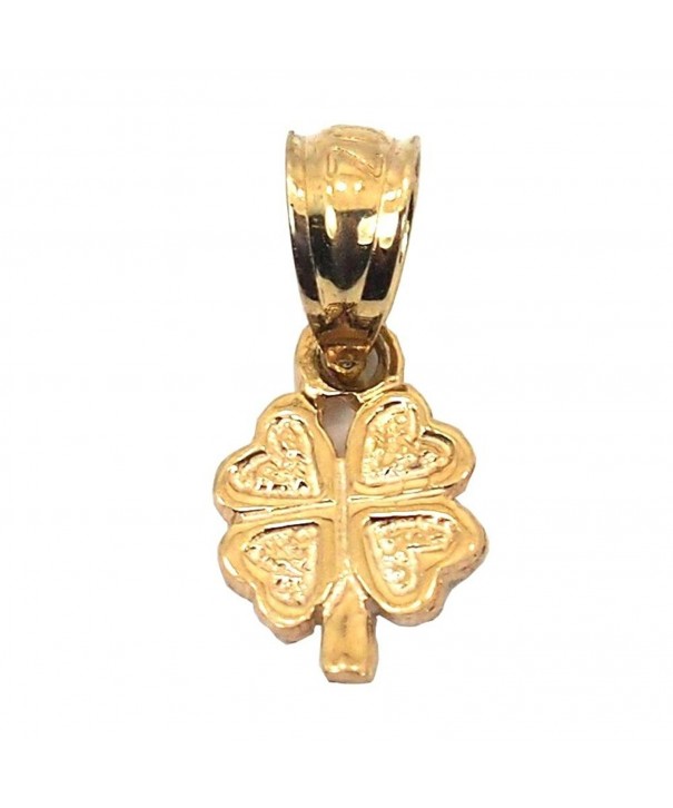 Four Leaf Clover Charm Gold