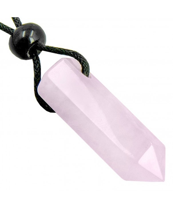 Gemstone Healing Crystal Terminated Necklace