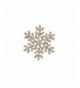 Lux Accessories Goldtone Christmas Snowflake