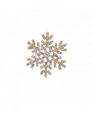 Lux Accessories Goldtone Christmas Snowflake