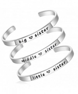 Personalise Stainless Bridesmaid Friendship 3pcs Silver Sister