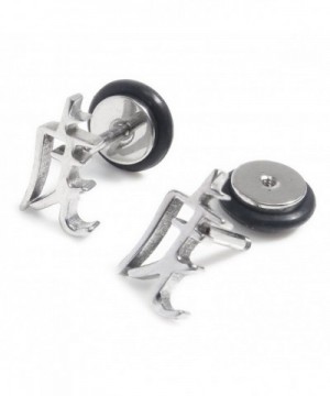 Stainless Steel Silver Chinese Earrings