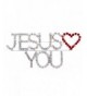 JESUS LOVES Heart Christian Brooch
