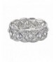 BABEYOND Wedding Silver Tone Bracelet Austrian