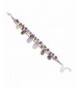 Metallic Gemstone Crystal Bracelet Expandable