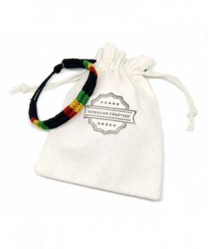 Rasta Plaided Braided Cotton Bracelet