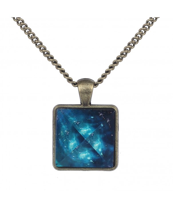 Universe Necklace Crystal Pyramid Pendants