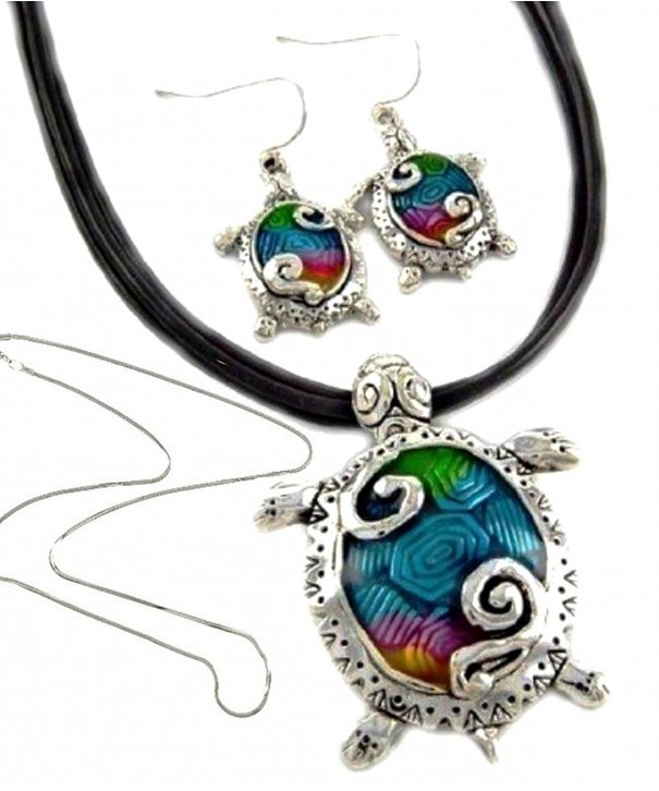 DianaL Boutique Colorful Enameled Necklace