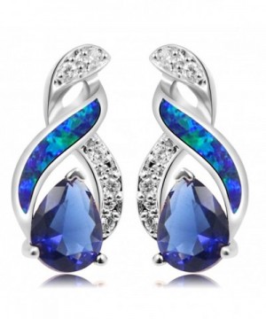 Sterling Silver Earring Sapphire Jewelry
