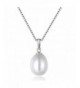 Mabella Sterling Freshwater Cultured Necklace