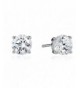 Surgical Stainless Earrings Zirconia Hypoallergenic