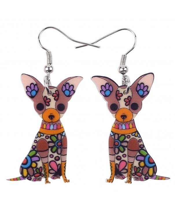 Acrylic Chihuahuas Earrings Fashion Jewelry