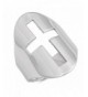 Cutout Christian Sterling Silver RNG15944 9