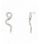 Lux Accessories Snake Serpent Earrings