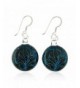 Sterling Silver Painted Glitter Earrings