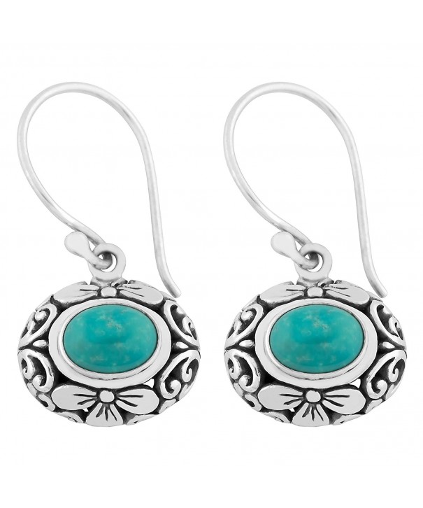 Artisanica Turquoise Sterling Silver Earrings