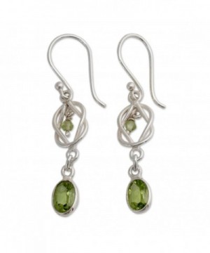 NOVICA Peridot Sterling Silver Earrings