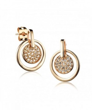 LOHOME Titanium Champagne Zircon Earrings