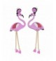 Acrylic Flamingo Dangle Earring Handmade