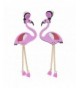 Acrylic Flamingo Dangle Earring Handmade