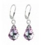 Tear drop Earrings Swarovski Elements Lever back