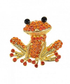 Alilang Orange Crystal Rhinestones Smiling