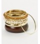 Lux Accessories Amber Bangle Bracelet
