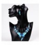 QIYUN Z Butterfly Pendant Necklace Earrings