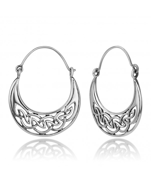 Oxidized Sterling Silver Celtic Earrings