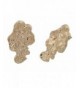 Goldtone Tone Nugget Stud Earrings